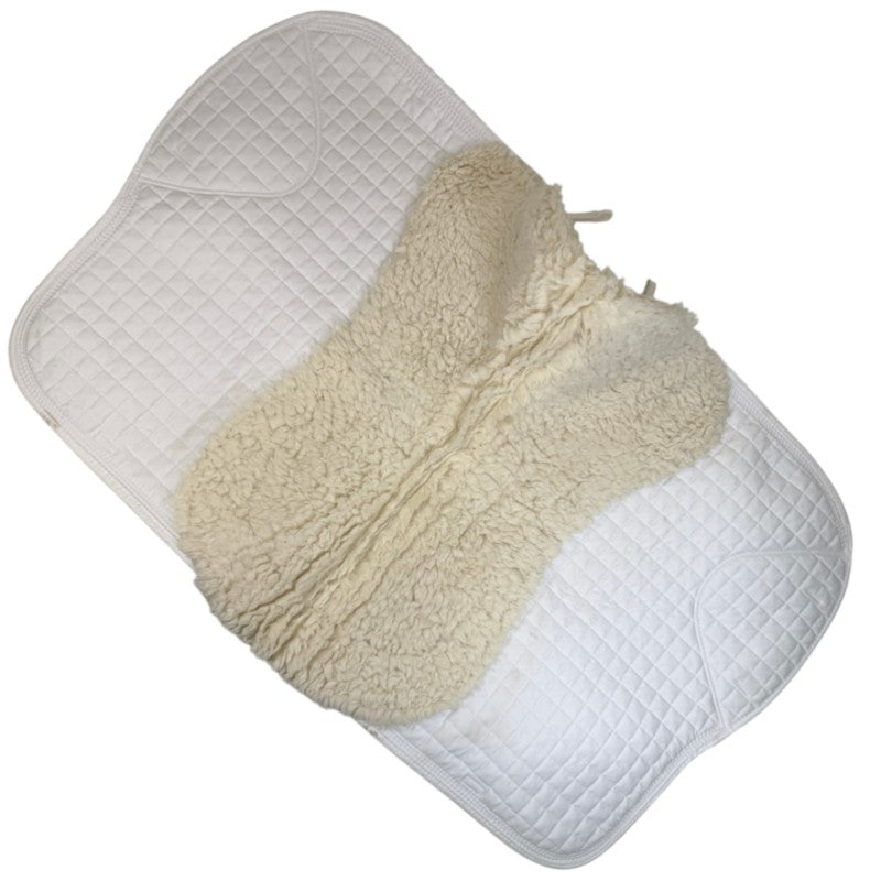 Premier Equine Close Contact Merino Wool Dressage Pad in White