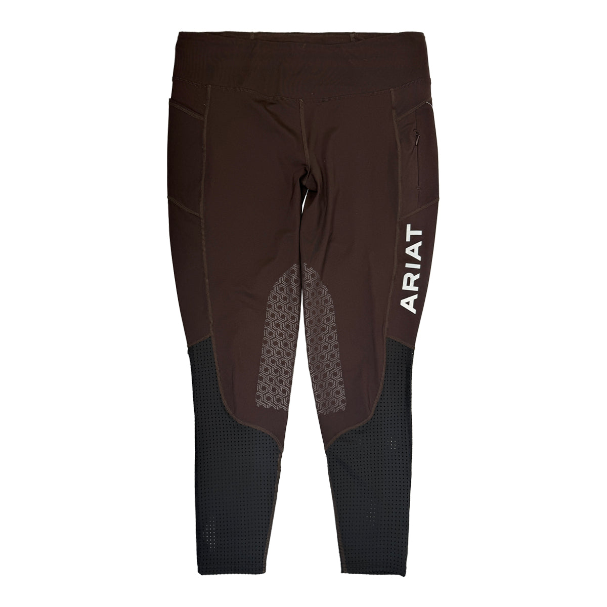Ariat 'EOS' Knee Patch Tights in Chocovine