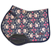 Romfh Curvy Saddle Pad in Navy Floral Bits