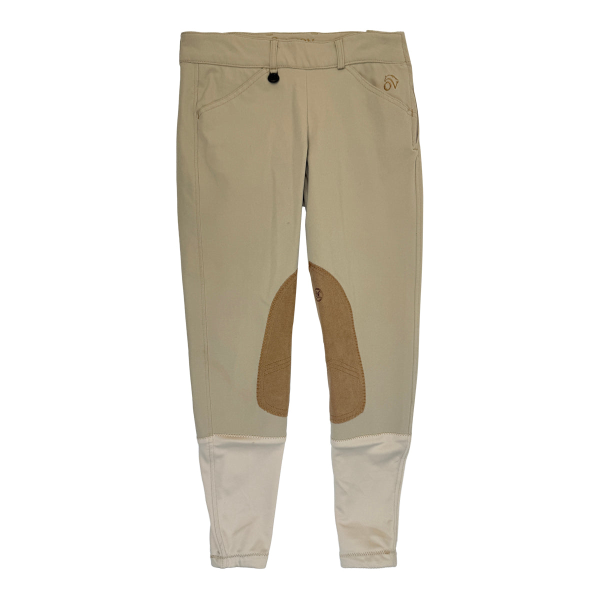 Ovation Euroweave Side Zip Breeches in Tan