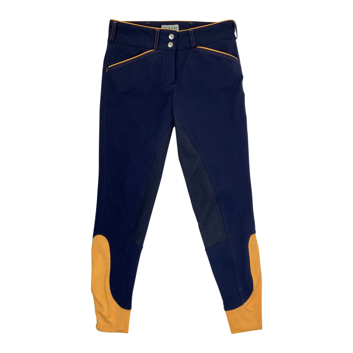 Dover Saddlery 'Wellesley' Full Seat Breech in Navy/Orange