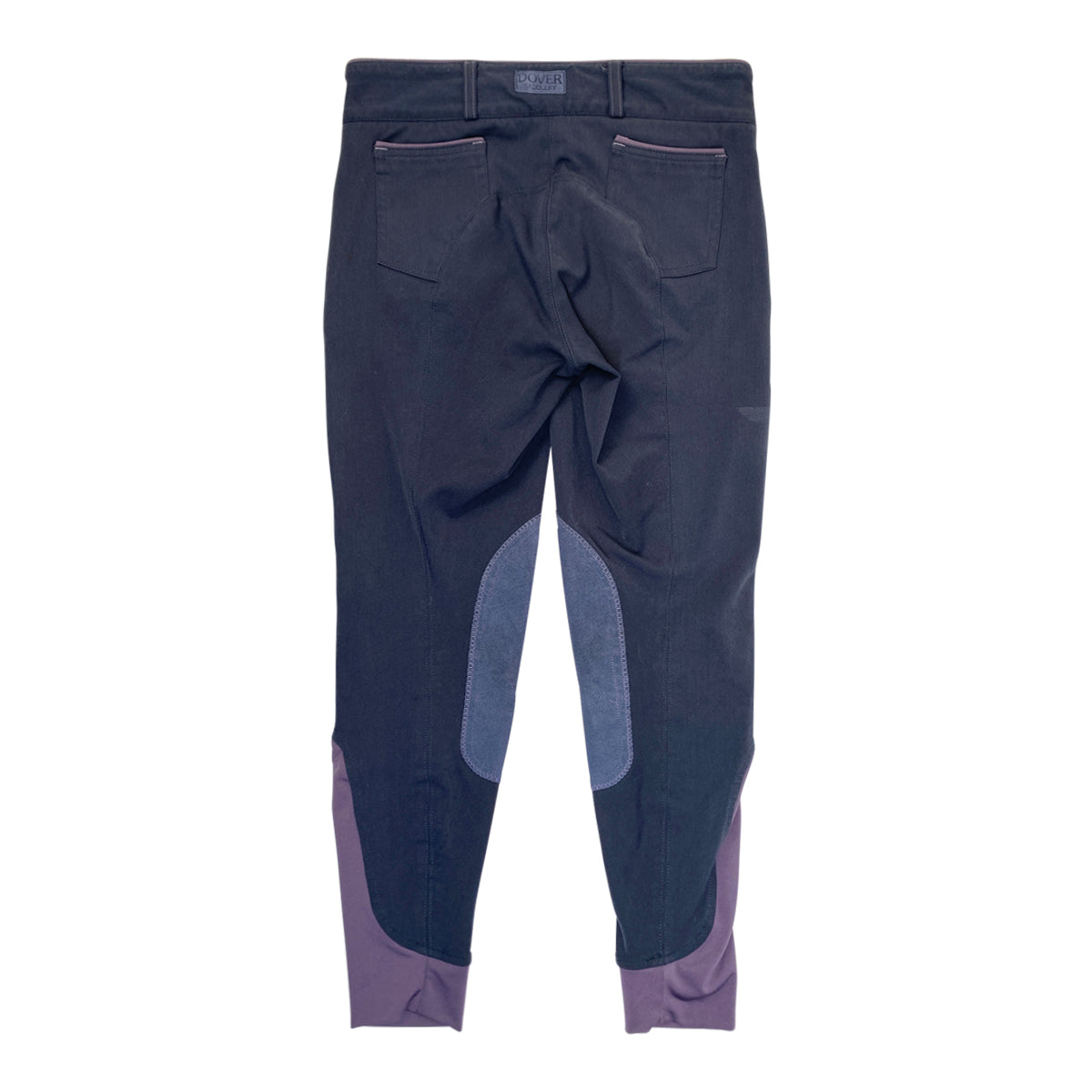 Dover Saddlery 'Wellesley' Knee Patch Breech in Blue/Purple