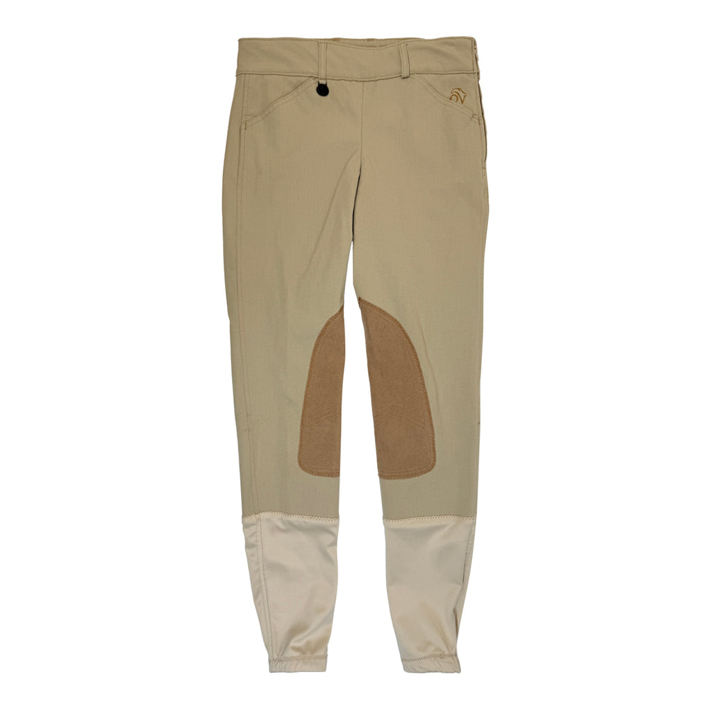 Ovation Euroweave Side Zip Breeches in Tan
