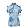 Novella 'Shawnee' Short Sleeve Shirt in Blue Floral 