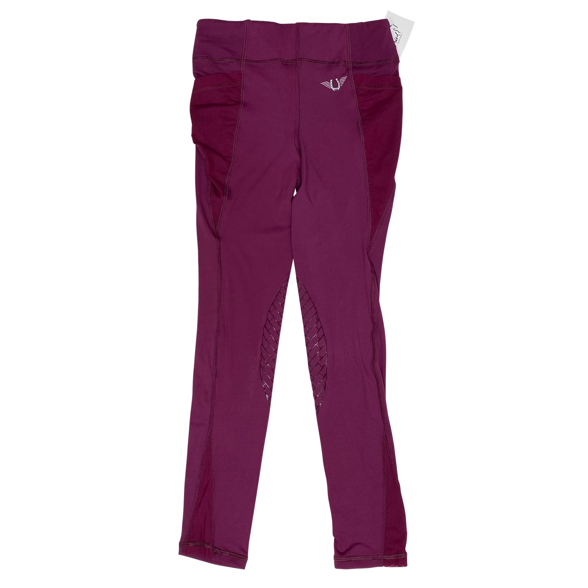 TuffRider 'Minerva' Equicool Tights in Plum - Children's Large