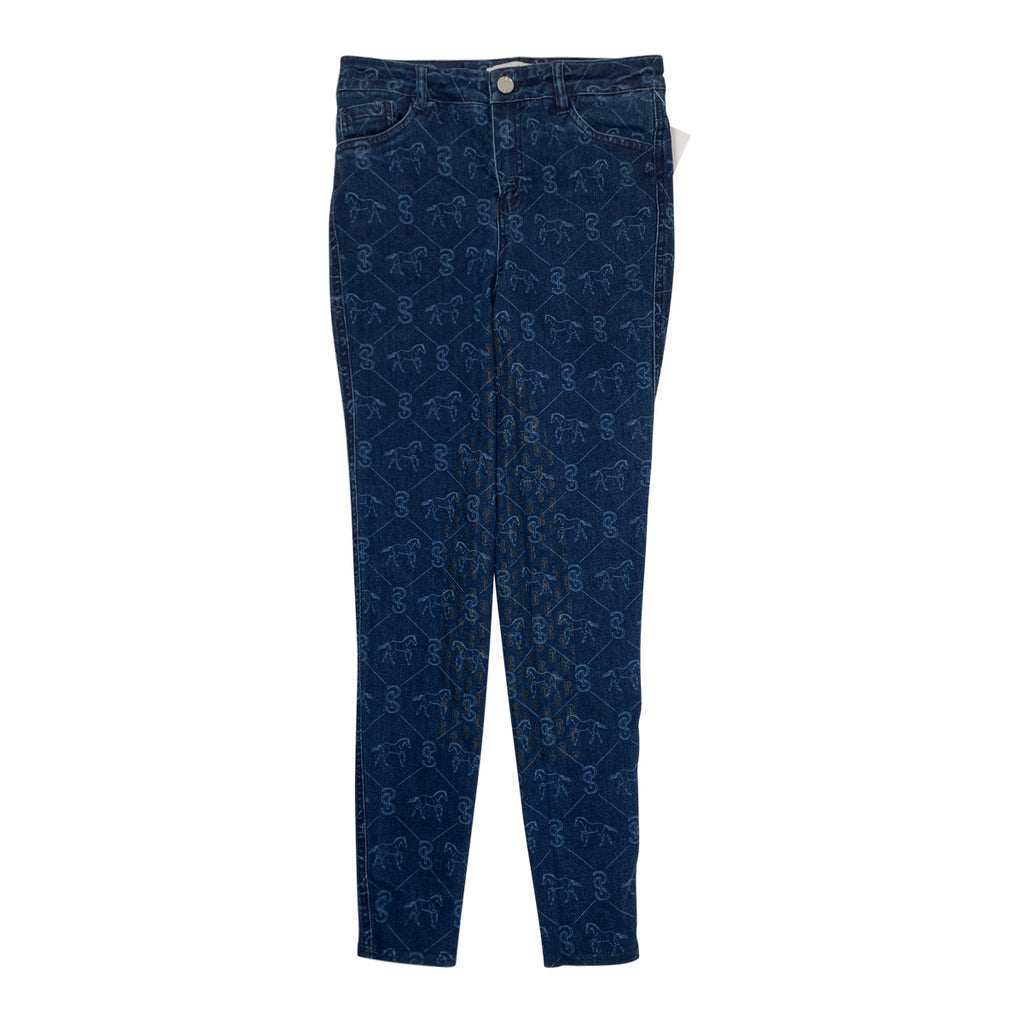 PS of Sweden 'Running Horse' FG Denim Breeches in Denim 
