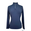 LeMieux Long Sleeve Lazercut Baselayer in Navy