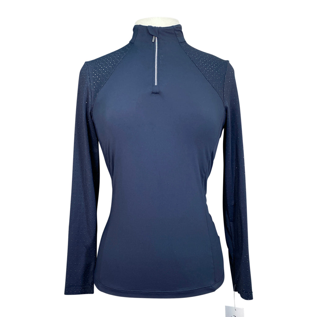 LeMieux Long Sleeve Lazercut Baselayer in Navy