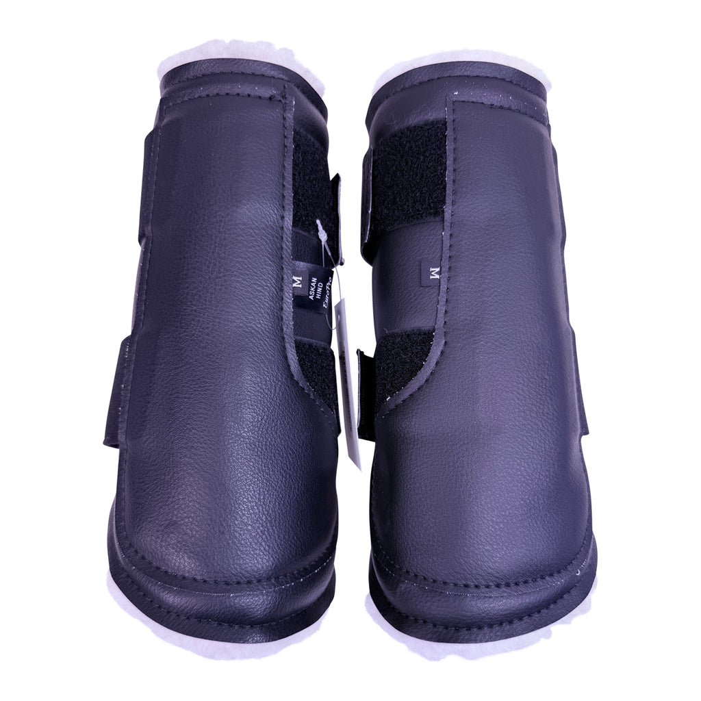 Euro Pro Askan Hind Boots in Black/Sheepskin