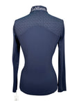 LeMieux Long Sleeve Lazercut Baselayer in Navy