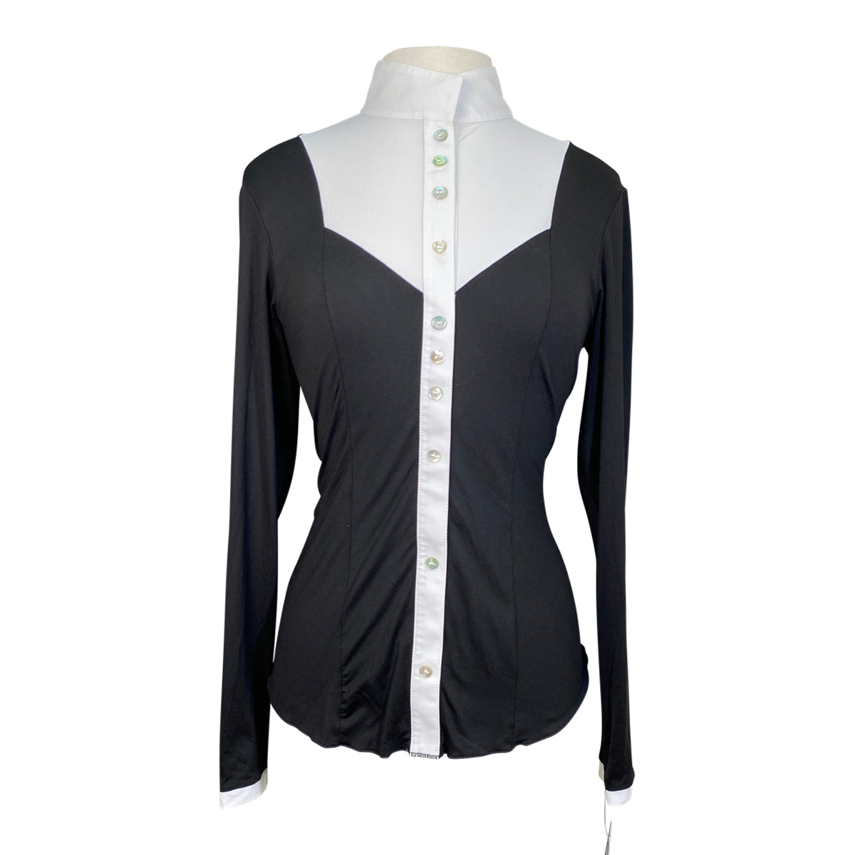 For Horses 'Griselda' Technical Show Shirt in Black/White