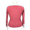 Cavalleria Toscana Bib Show Shirt in Burgandy/White