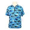 Kerrits Ice Fil Short Sleeve in Blue Horses 