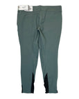 RJ Classics 'Harper' Knee Patch Breeches in Dusty Sage