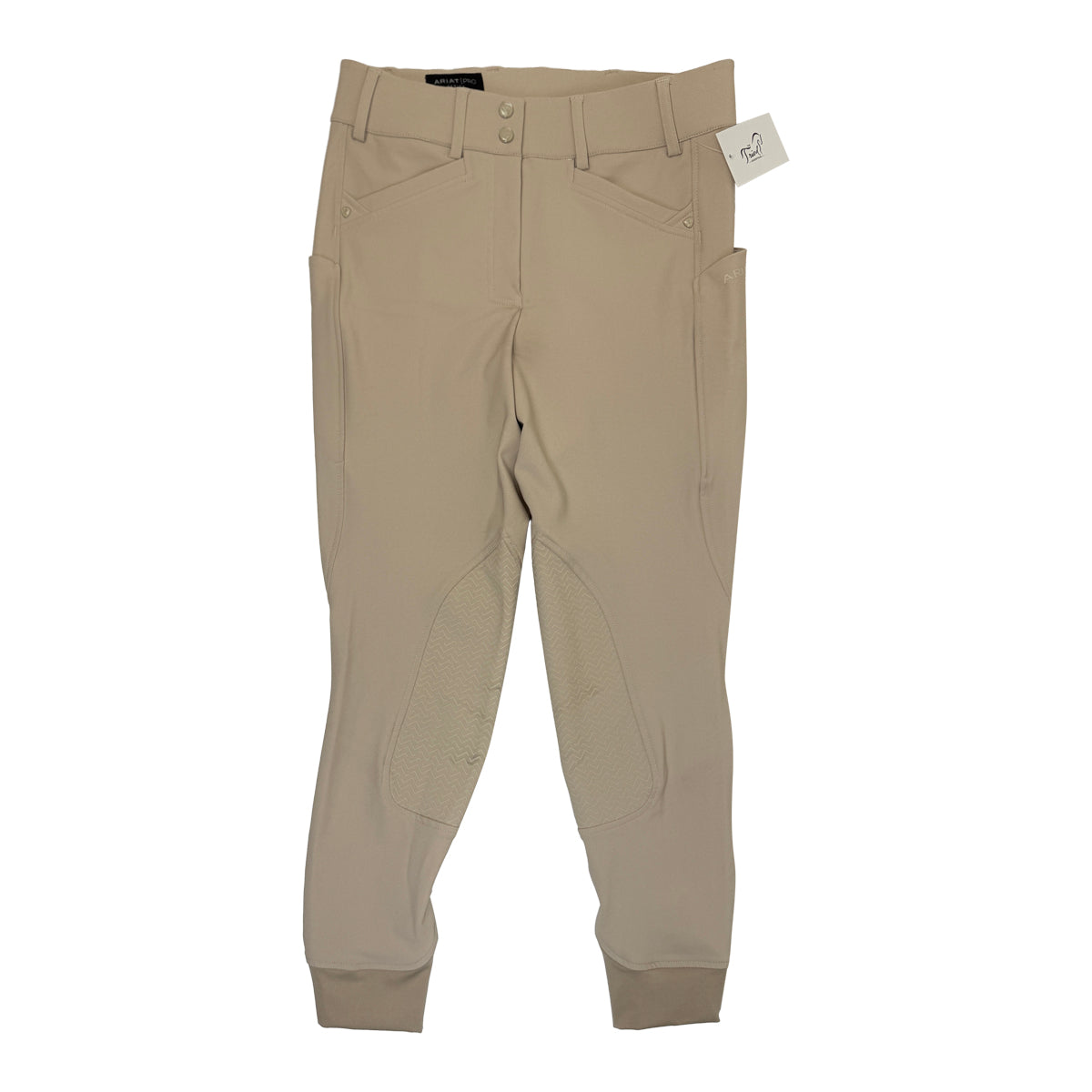 Ariat 'Prelude' Knee Patch Breeches in Tan