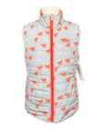 Ariat 'Emma' Reversible Vest in Grey w/ Orange Horse/Orange