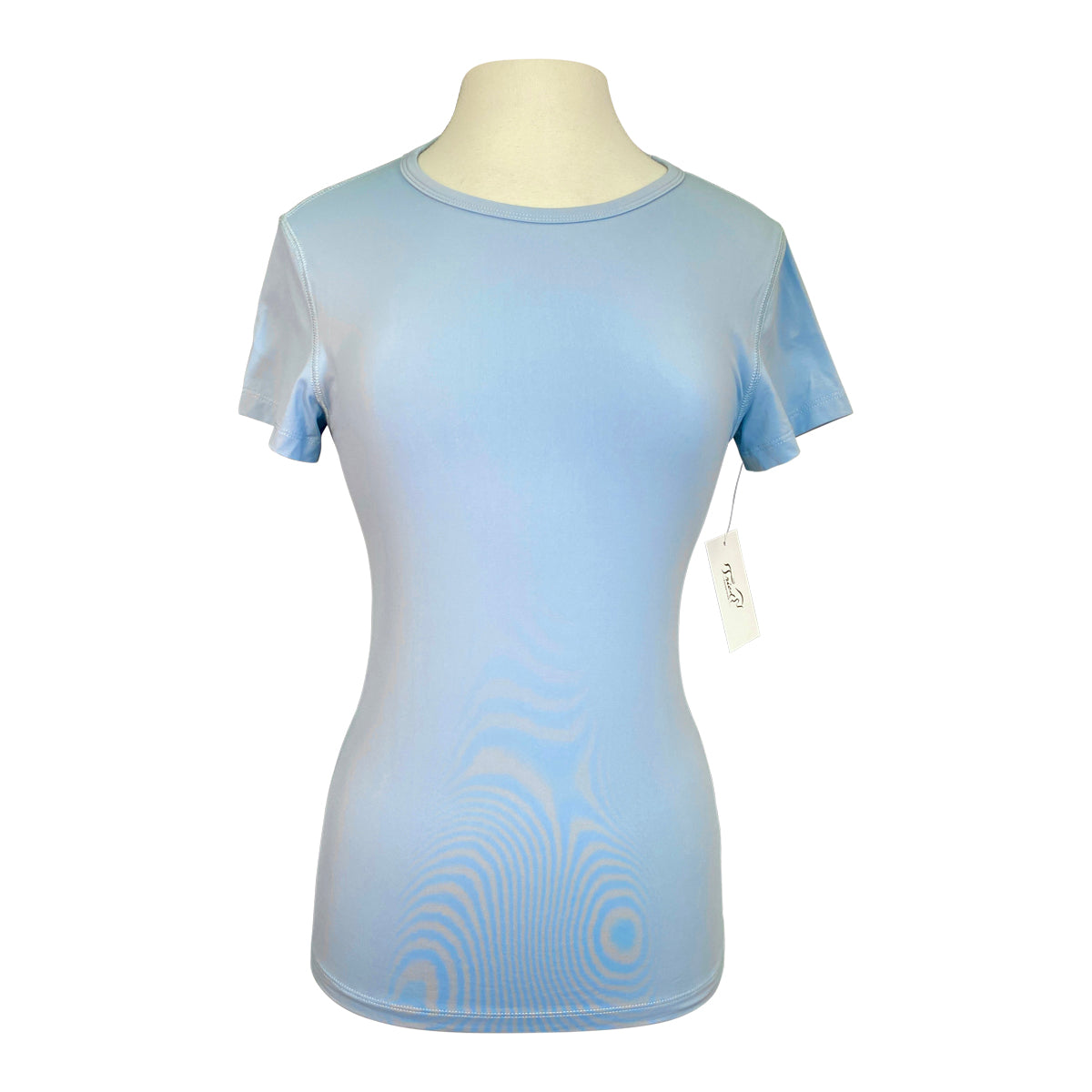 Tailored Sportsman IceFil Short Sleeve Crew Shirt in Blu Me Away