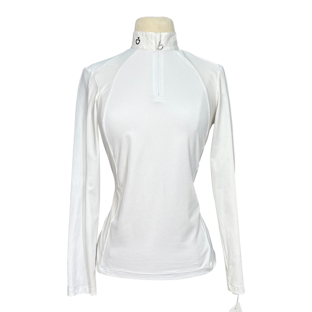Cavalleria Toscana Contrast Panel Competition Shirt in White