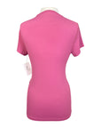 Back of Tailored Sportsman IceFil Short Sleeve Crew Shirt in Vivid - Women's Small