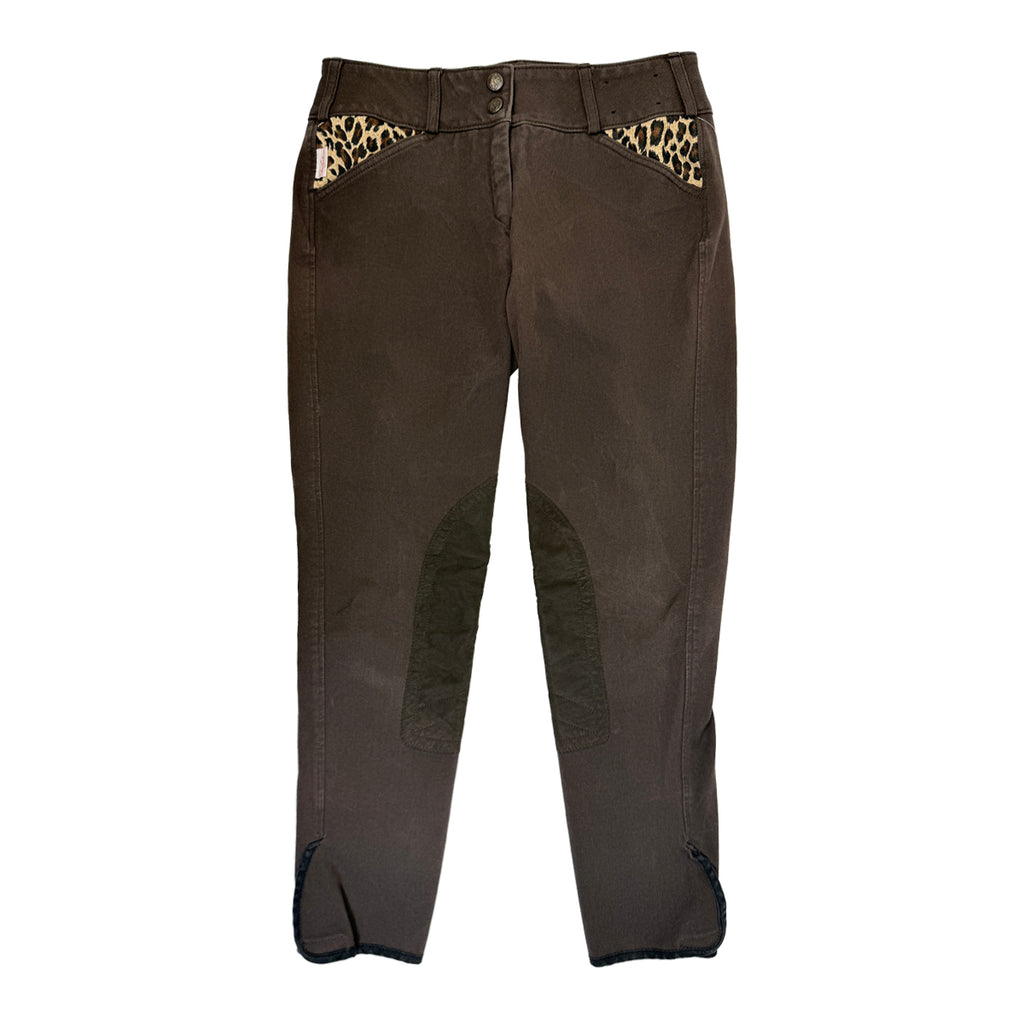 Tailored Sportsman 'Trophy Hunter' Breeches in Brown/Leopard Print