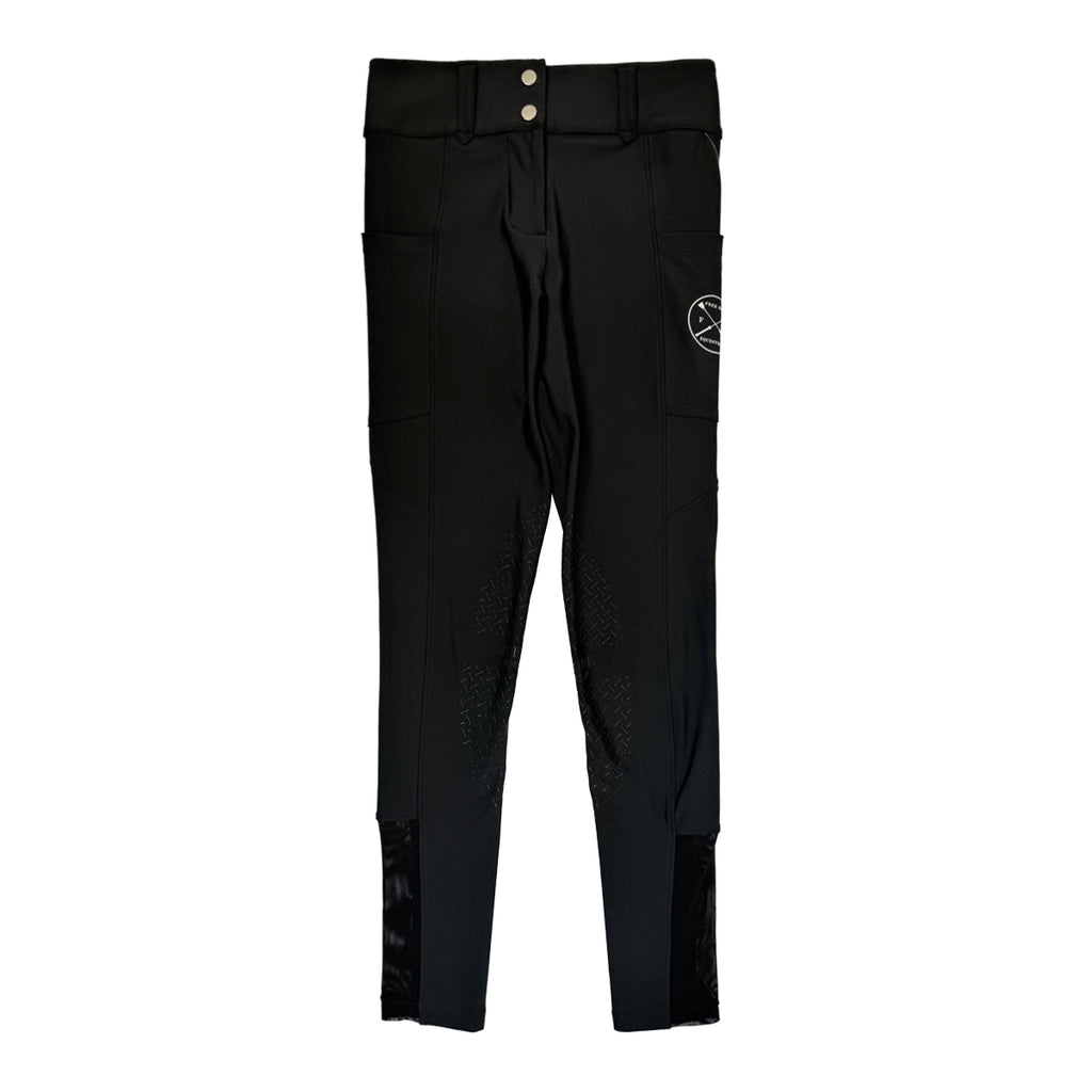 Free Ride Equestrian 'Lux' Knee Patch Breeches in Black