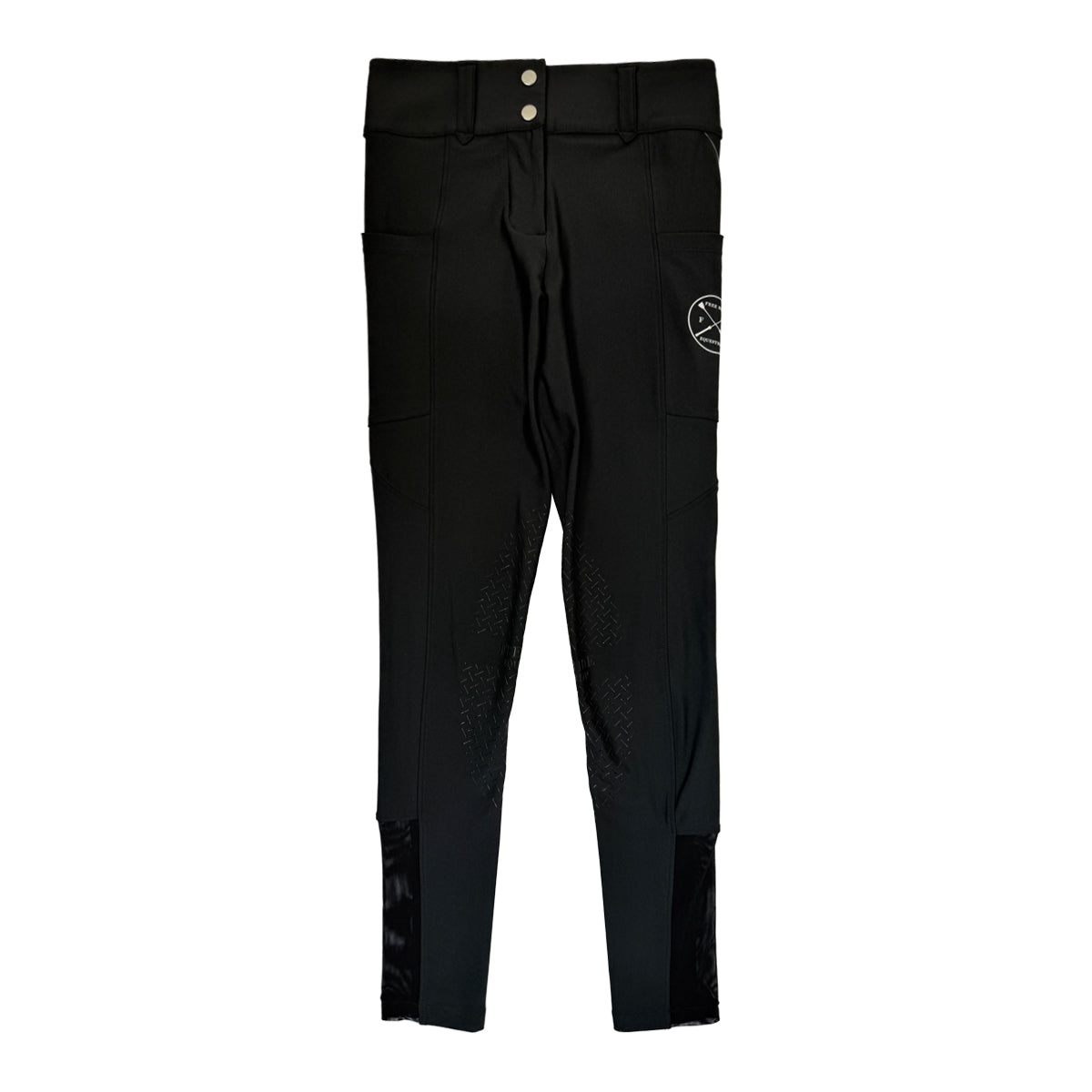 Free Ride Equestrian 'Lux' Knee Patch Breeches in Black