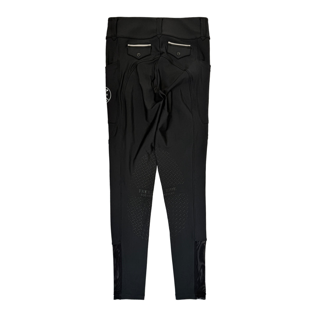Free Ride Equestrian 'Lux' Knee Patch Breeches in Black