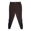 Cavalleria Toscana Mens High Waist Suede Full Seat Breeches in Chocolate