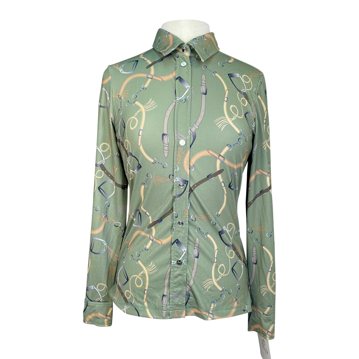 PS of Sweden 'Harley' L/S Shirt in Green/Tack