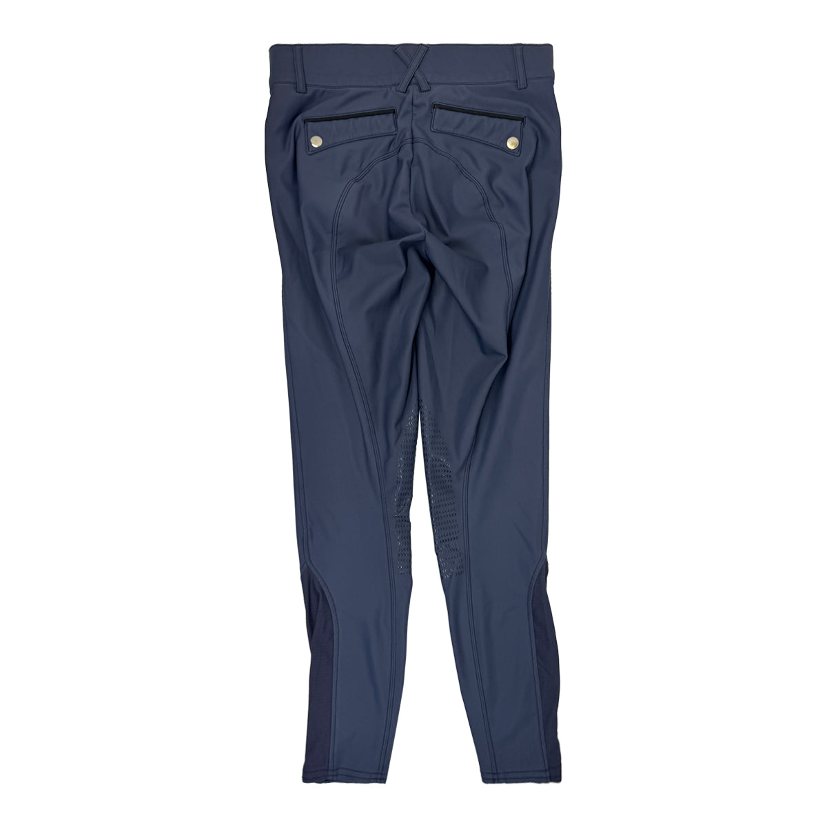 Ovation Silicone Knee Patch Breeches in Blue