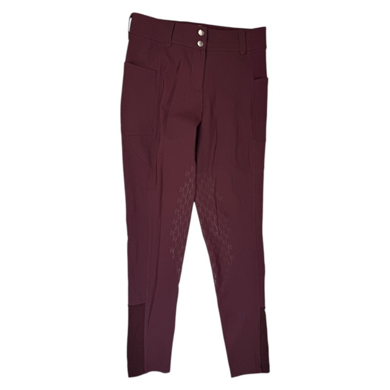 Free Ride Equestrian Pro 2.0 Knee Patch Breeches in Burgundy