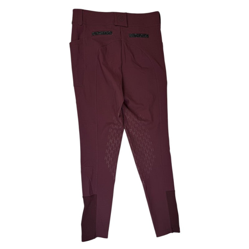 Free Ride Equestrian Pro 2.0 Knee Patch Breeches in Burgundy