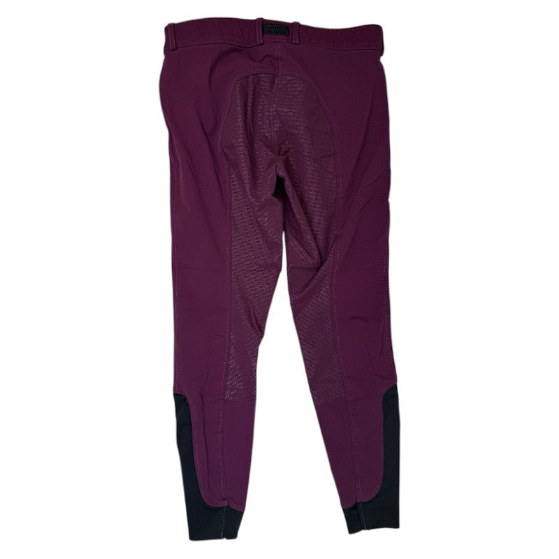 Dover Saddlery 'Dalton' Full Seat Breeches in Plum
