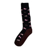 Equestrian Socks in Black/Horse Pattern