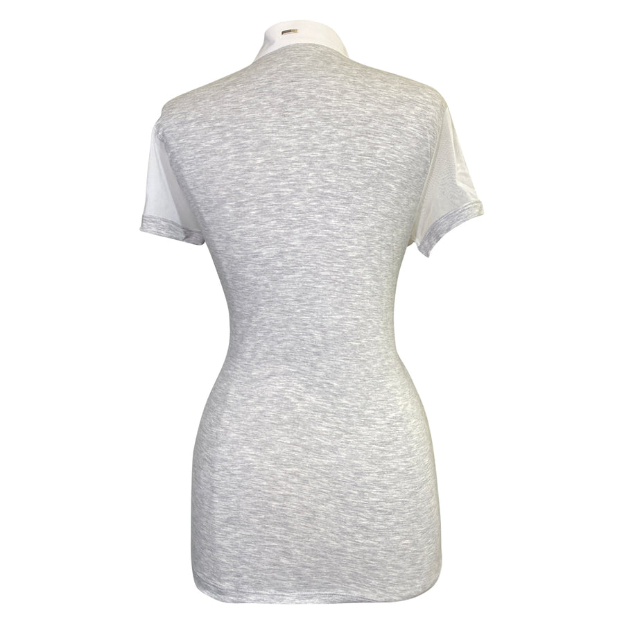 Equiline 'Sunny' Competition Polo in Melange Grey