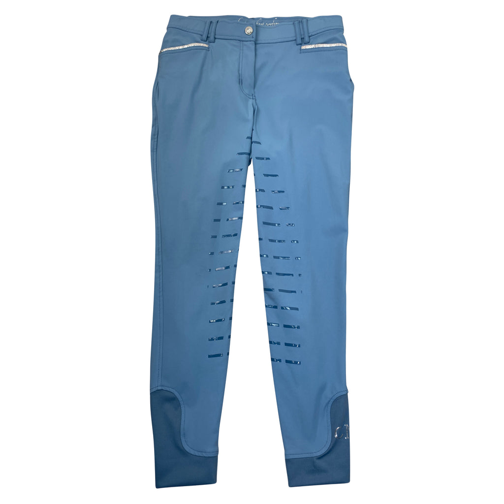 HKM 'CM' Full Grip Breeches in Cornflower