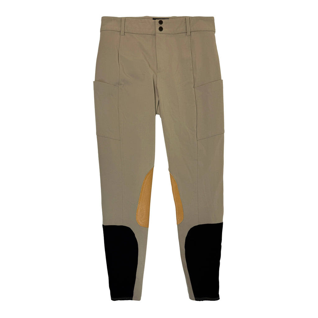F. Words 'Filly' Leather Knee Patch Breech in Tan