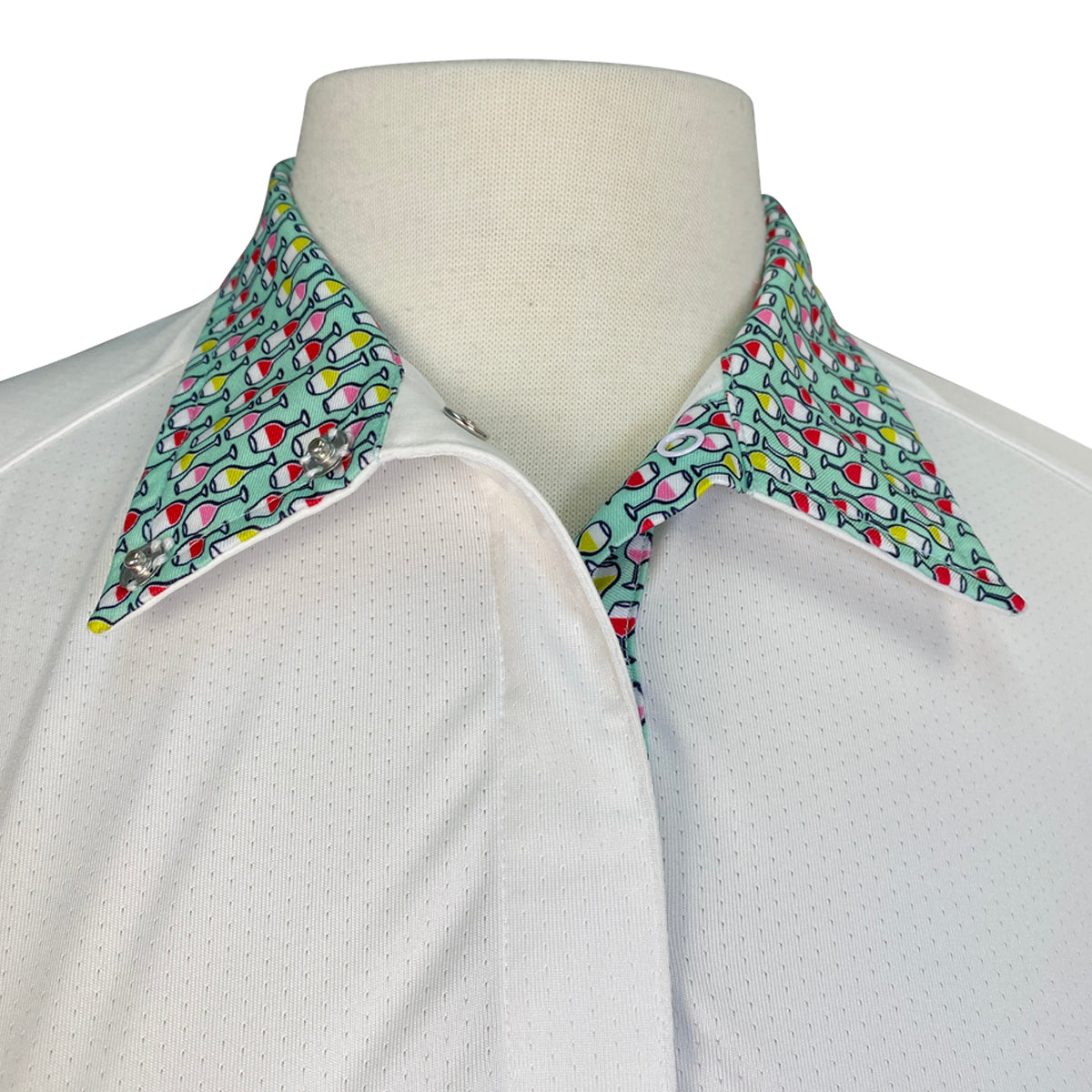 Essex Classics L/S Talent Yarn Show Shirt in White/Wine