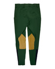 F. Words 'Filly' Leather Knee Patch Breech in Green