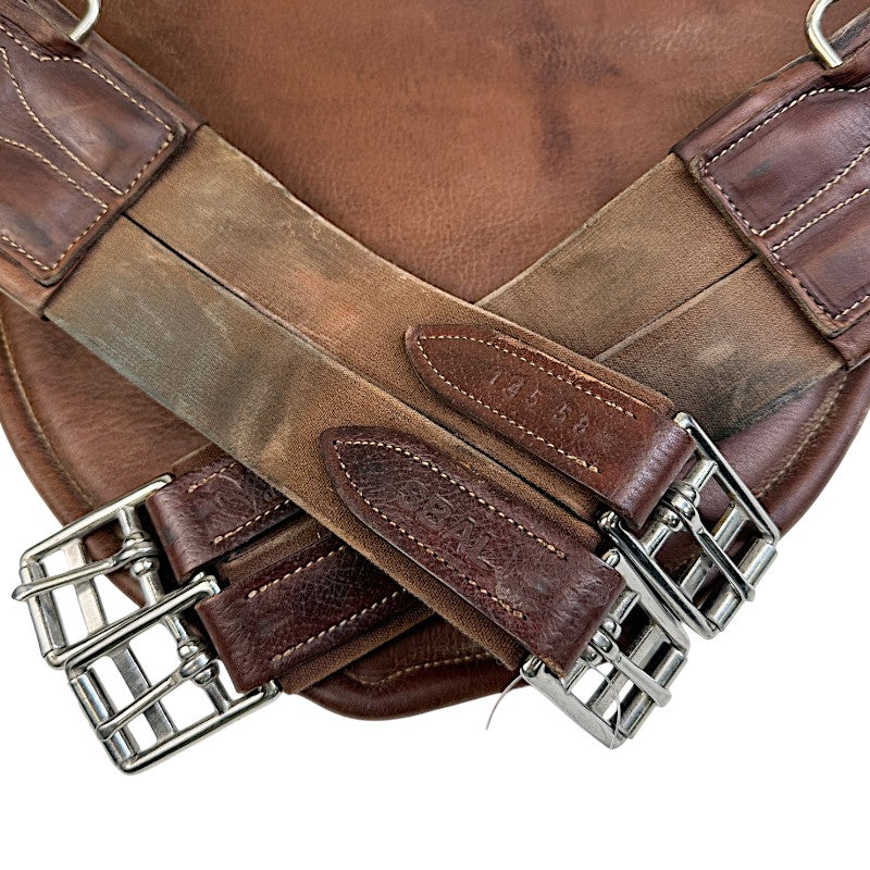 Voltaire Design Long Belly Guard Girth in Brown
