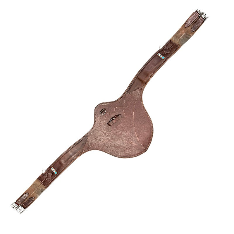 Voltaire Design Long Belly Guard Girth in Brown