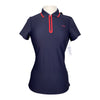 Equline 'Tempo Libero' Short Sleeve Training Polo in Navy