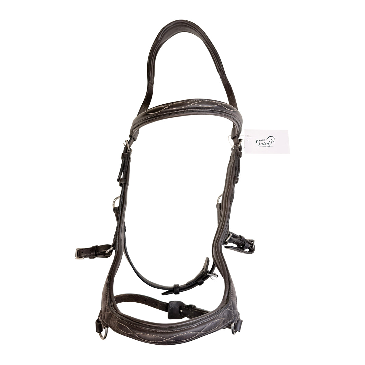 Rambo Micklem Fancy Stitched Competition Bridle in Brown