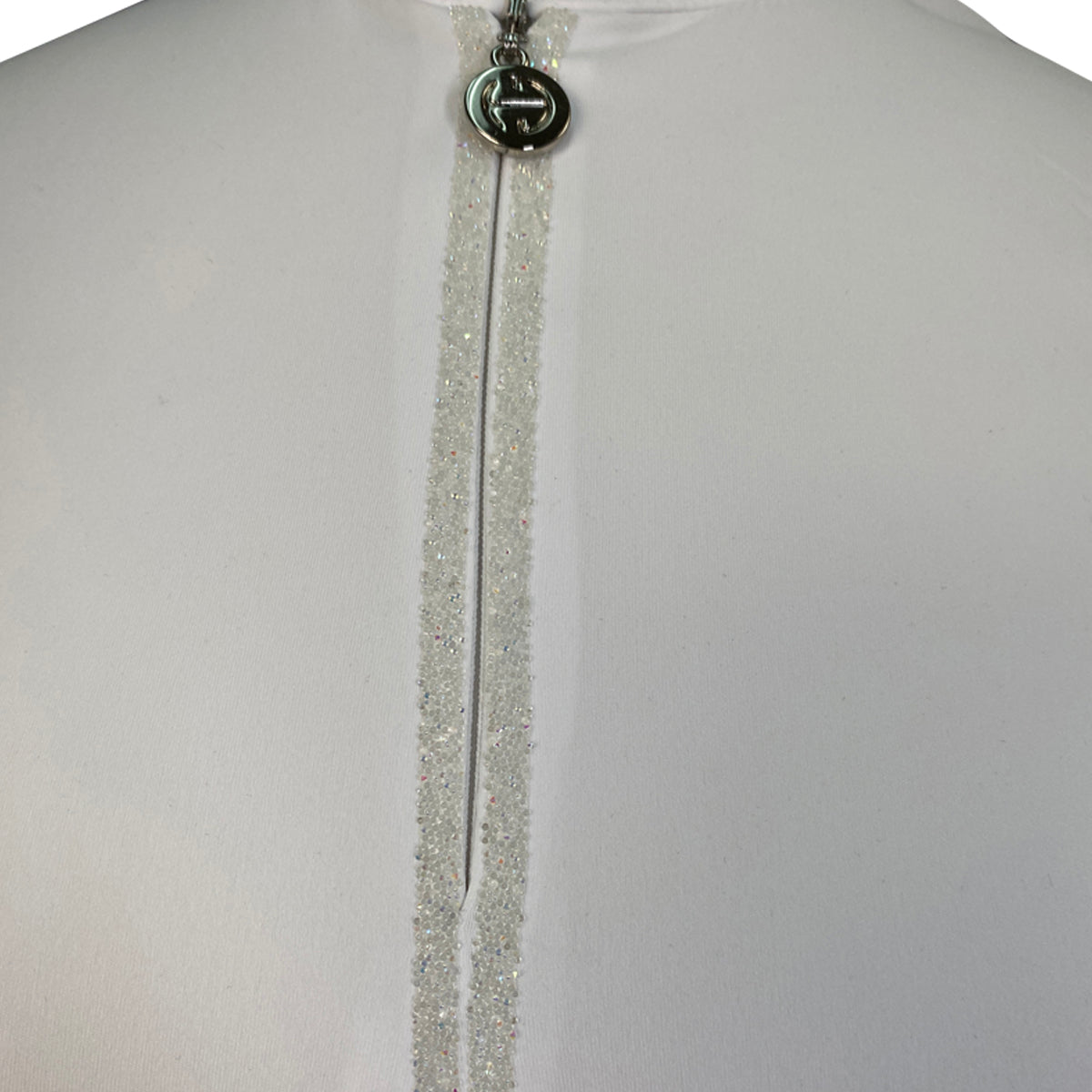 Halter Ego 'Heidi' Long Sleeve Show Shirt in White