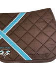 Voltaire Design Saddle Pad in Brown/Teal