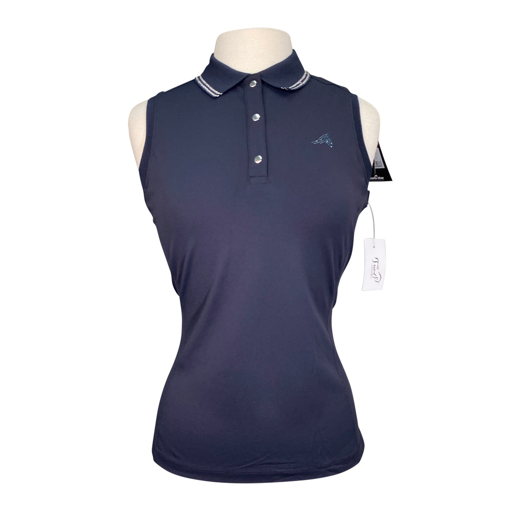Euro-Star 'Carmella' Sleeveless Training Polo in Navy