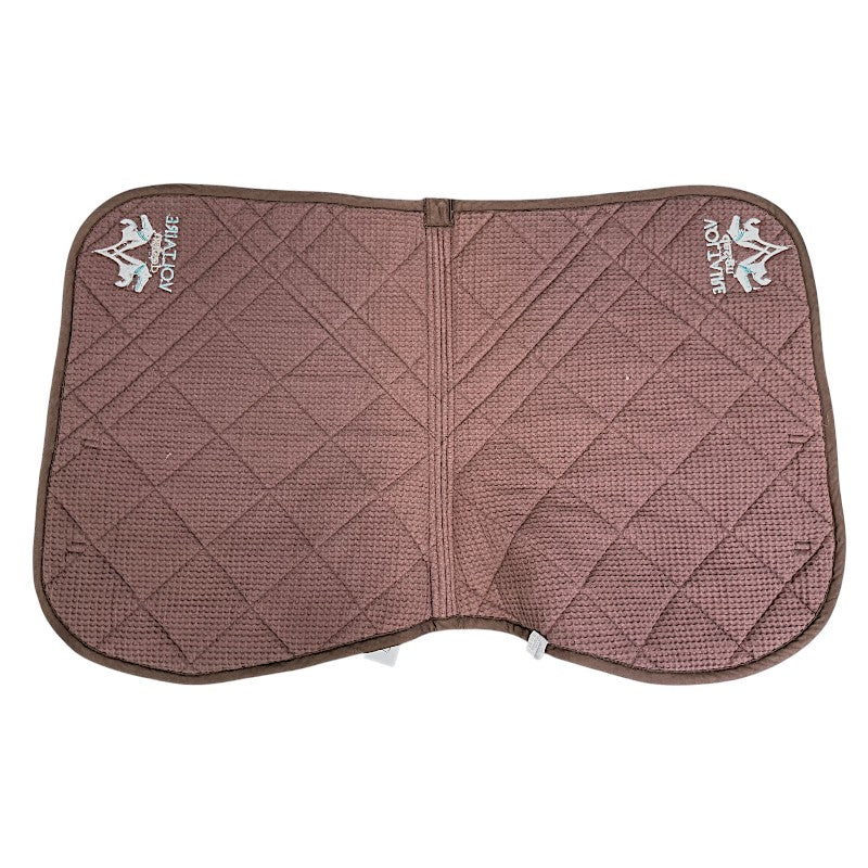 Voltaire Design Saddle Pad in Brown/Teal - Full
