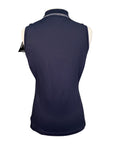 Euro-Star 'Carmella' Sleeveless Training Polo in Navy