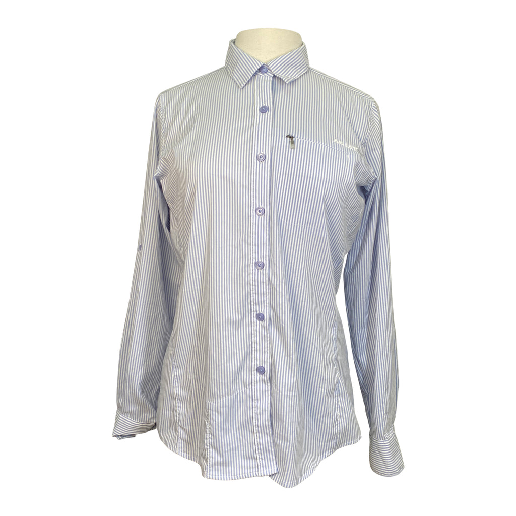 Ariat VenTEK Stretch Button Down in Pale Blue Stripes