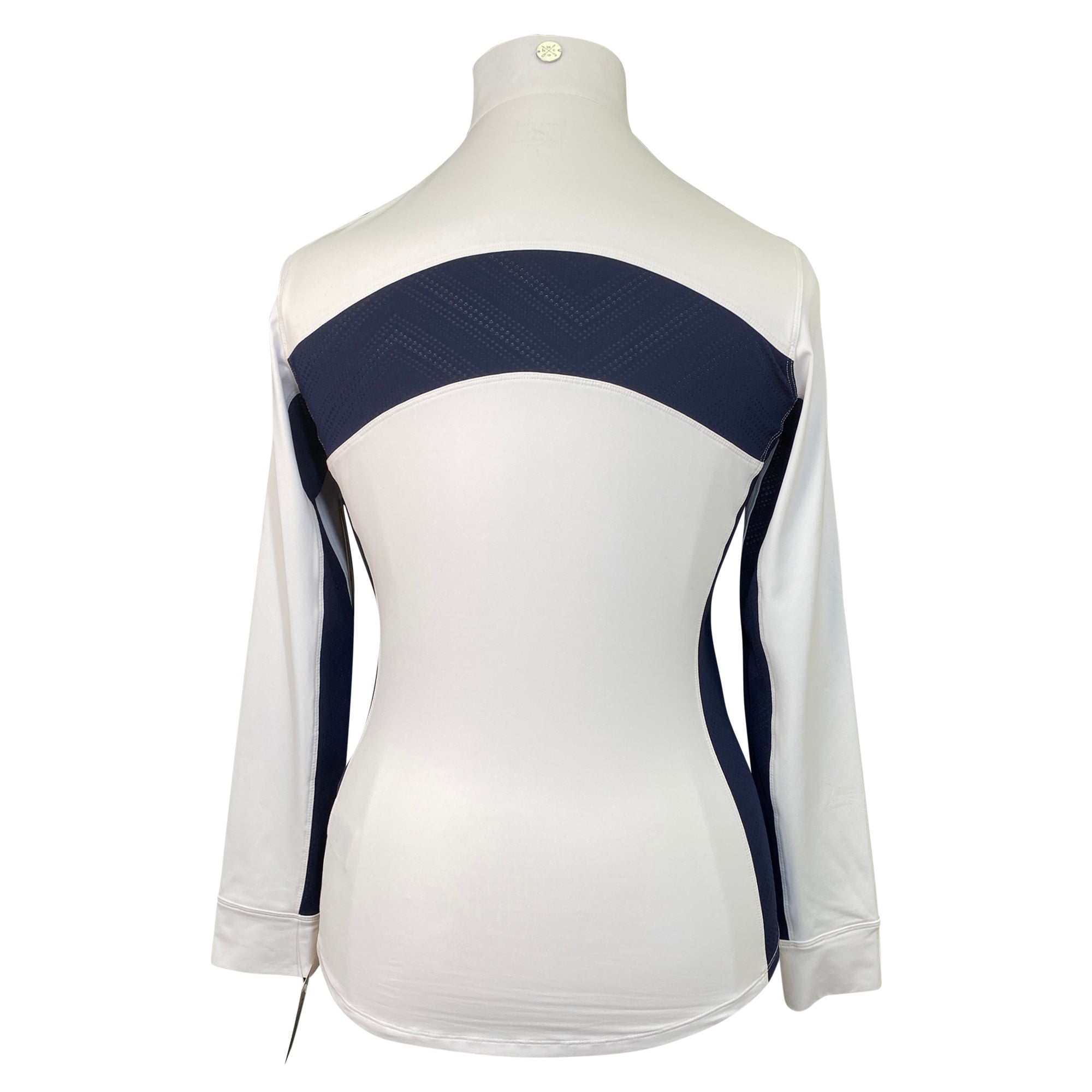 Hunt Club &#39;Sterling&#39; Competition Shirt in White/Navy